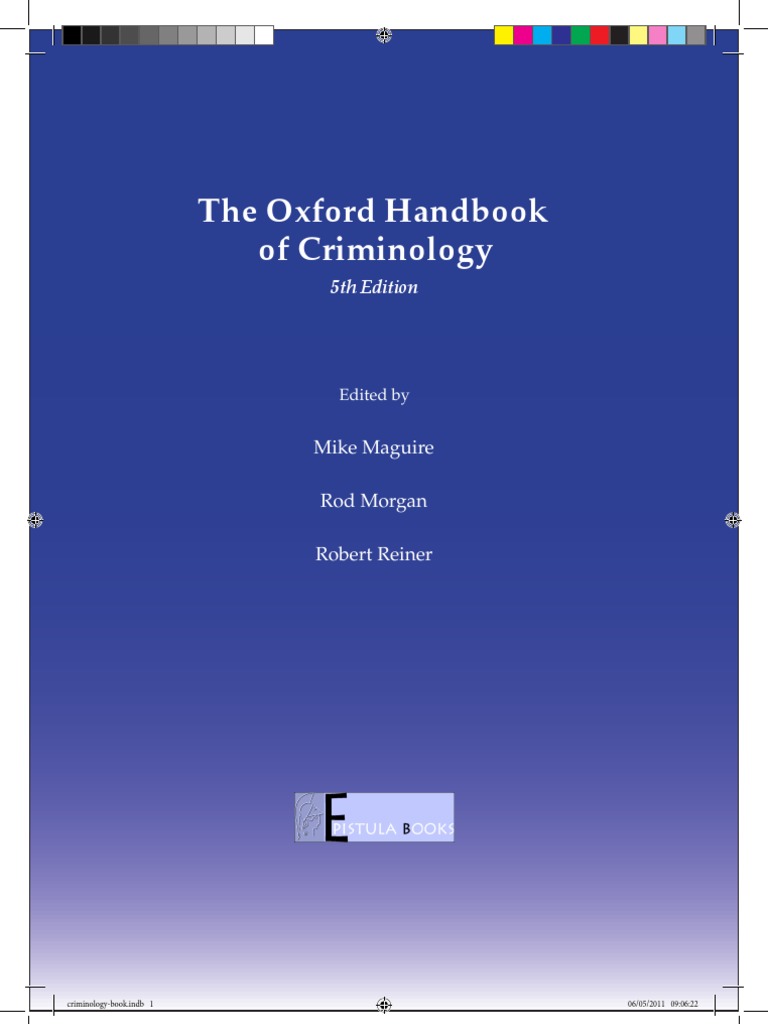 handbook of criminology pdf