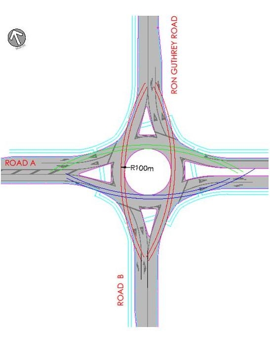 instructions for chch airport roundabout