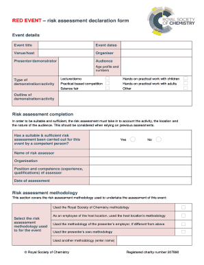 iosh risk assessment form pdf