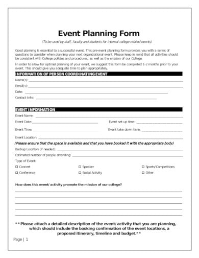 event planning blueprint pdf