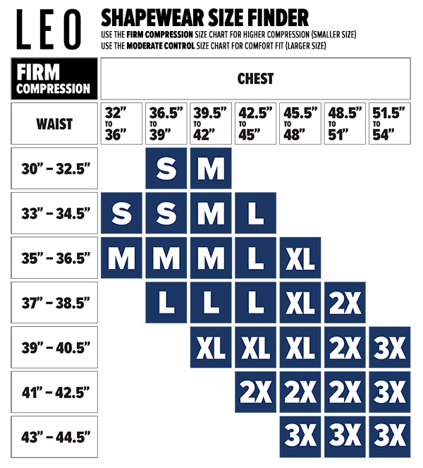 leo malley size guide