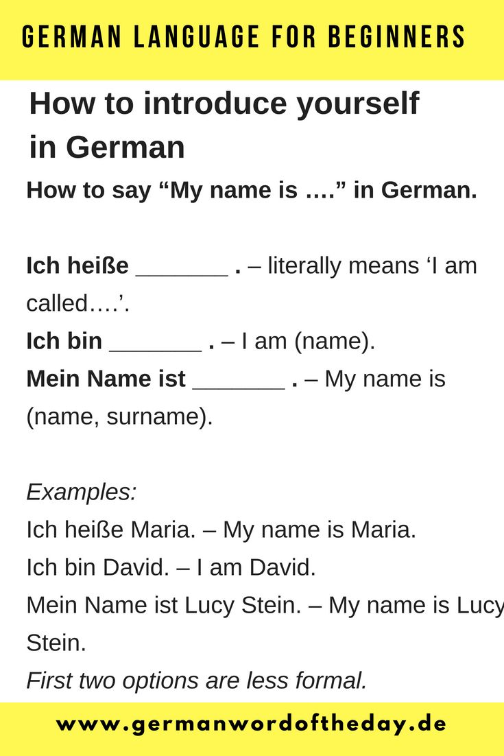 german language basics pdf