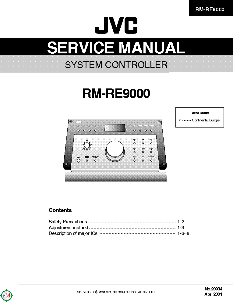 jvc rm rk258 manual