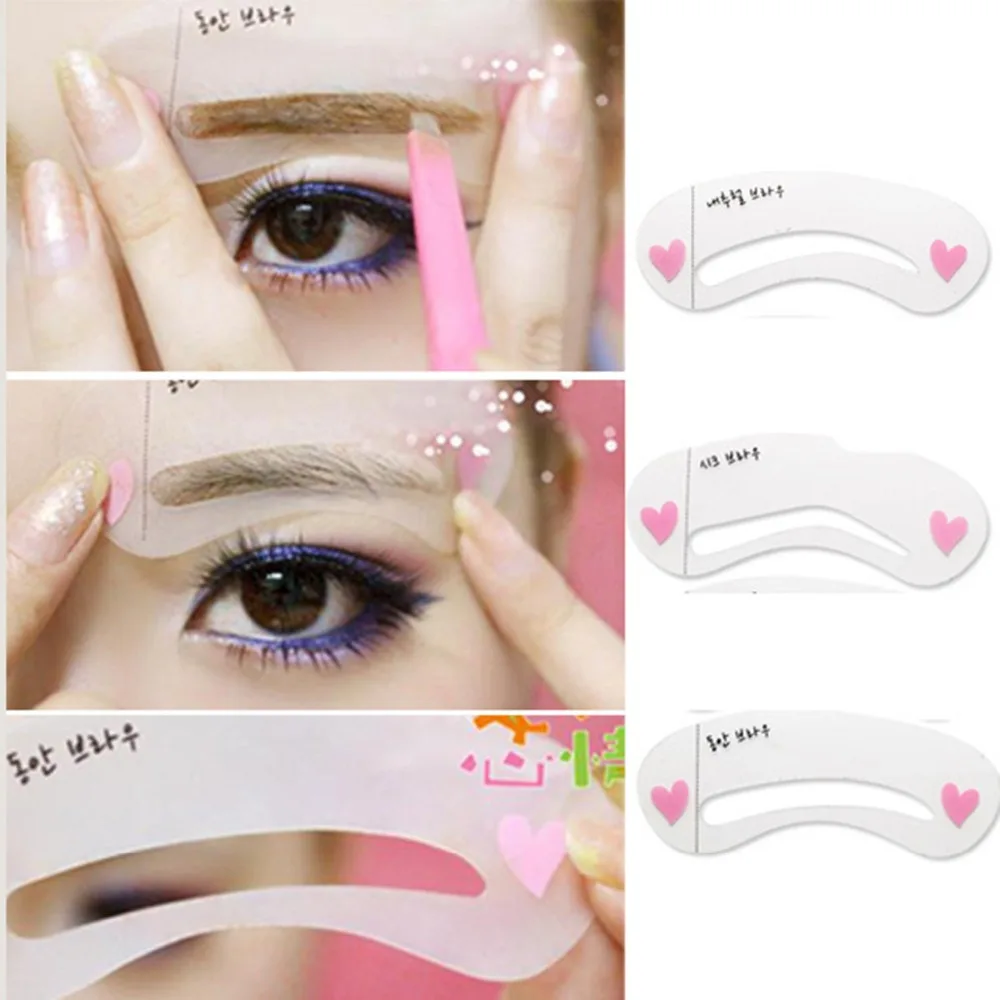 eyebrow guide template stencil shaping diy tool