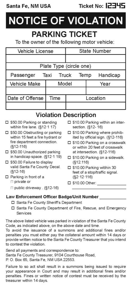 fake parking ticket pdf free