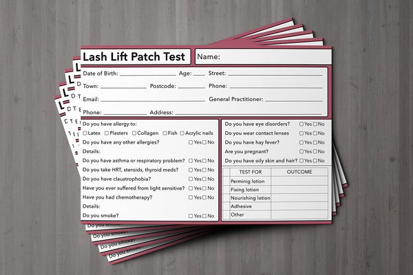 lash lift patch test instructions