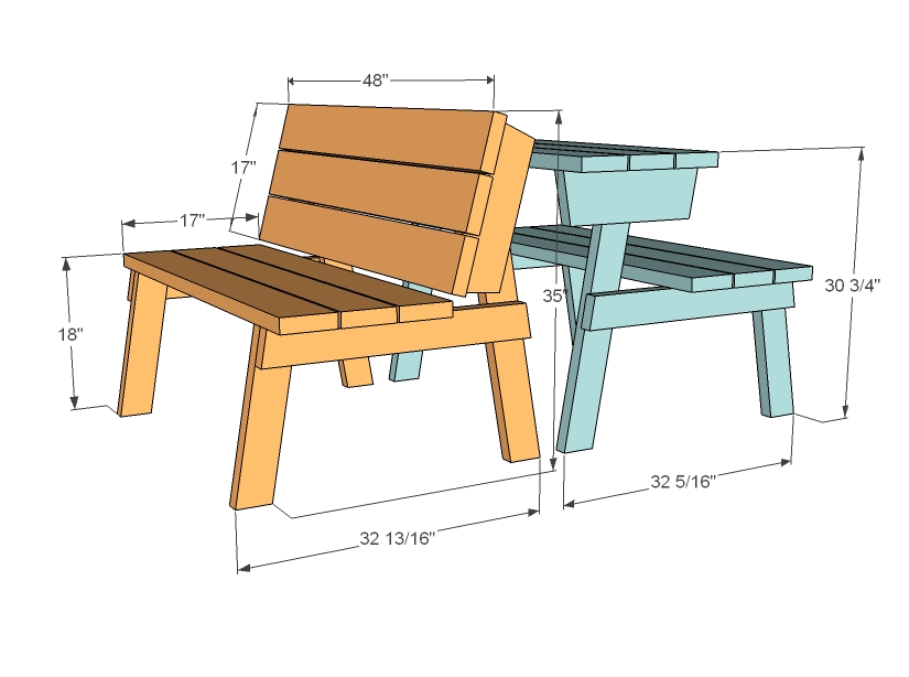 folding picnic table plans pdf