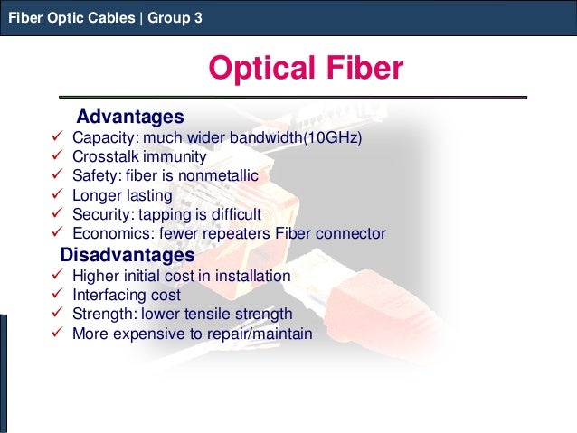 fiber optic advantages and disadvantages pdf