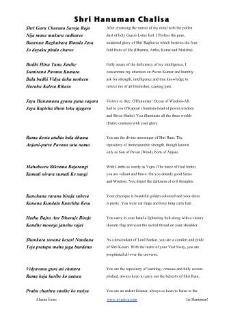 hanuman chalisa in hindi pdf