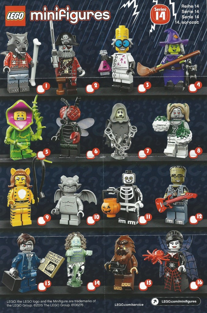lego minifigures series 16 rarity guide