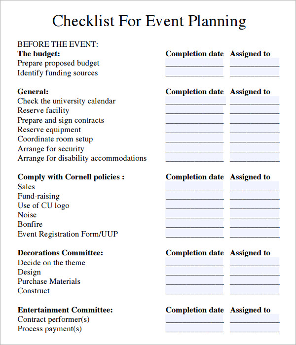 event planning blueprint pdf