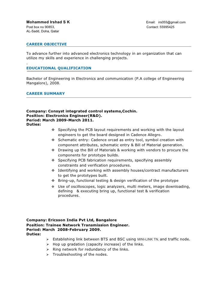 manual testing resume for 2 years experience