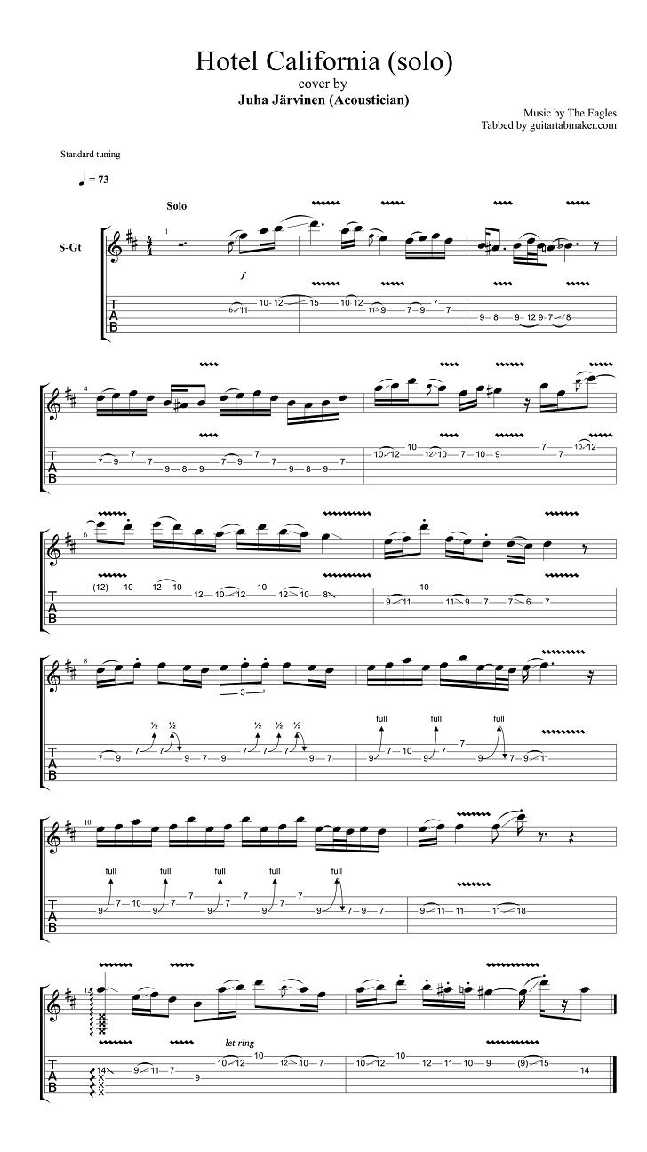 easy guitar tabs pdf