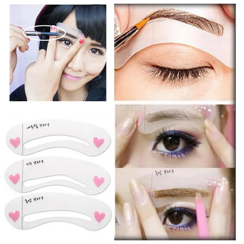 eyebrow guide template stencil shaping diy tool