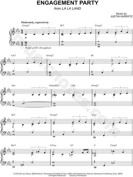 la la land piano sheet music pdf