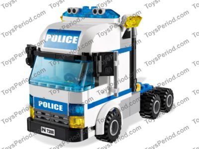 lego police truck instructions 7288