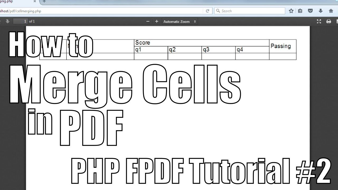 fpdf merge fdf and pdf