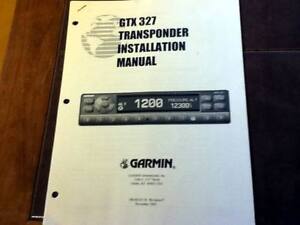garmin gtx 327 maintenance manual