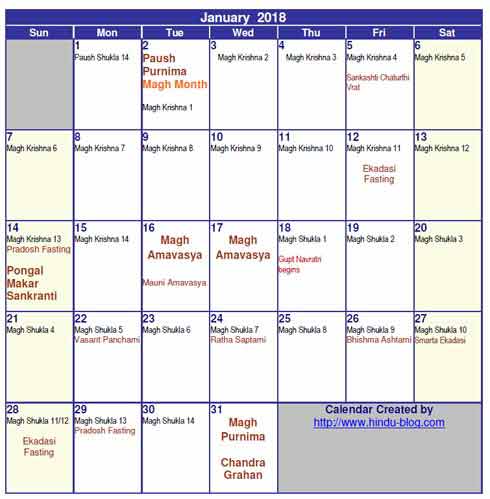 hindu calendar 2018 with tithi in hindi pdf