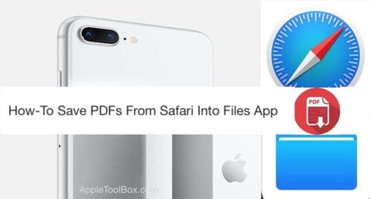 how to save something as a pdf on iphone