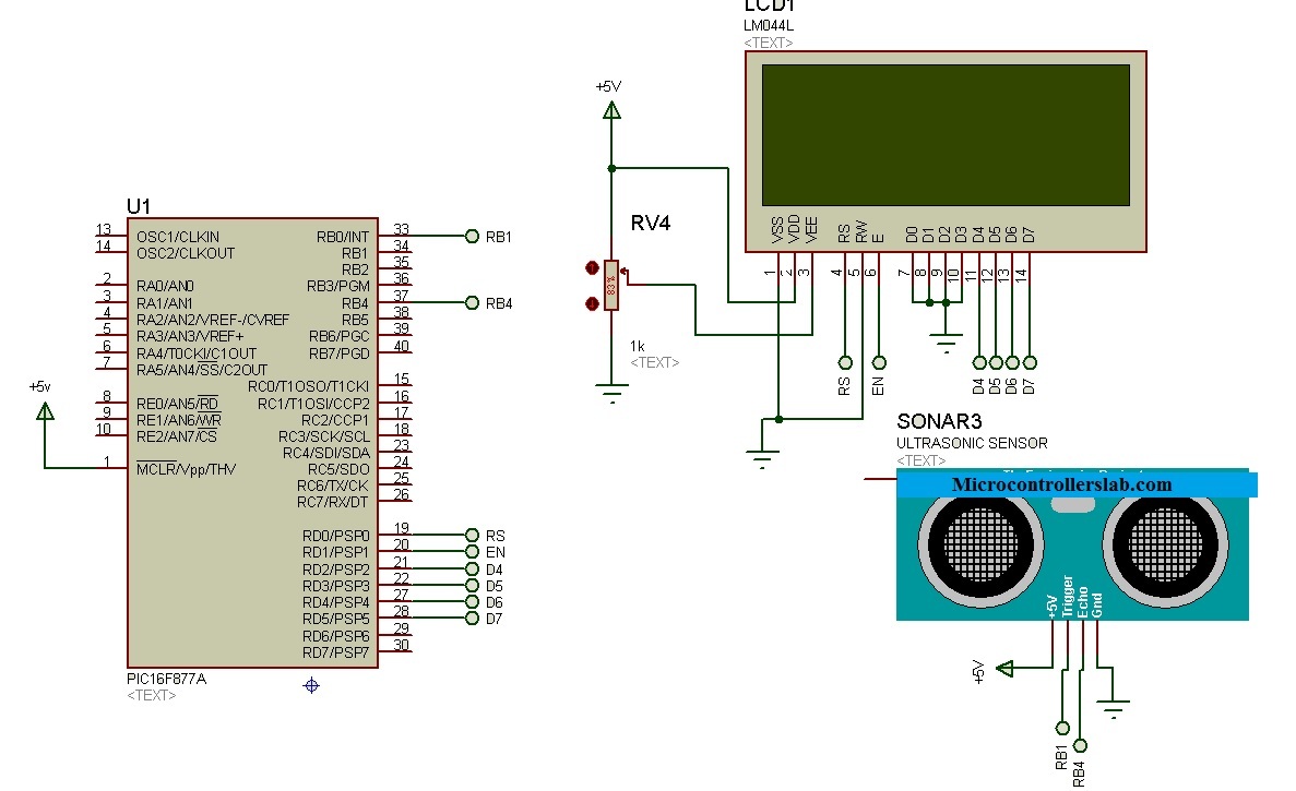 lcd interfacing with pic16f877a pdf